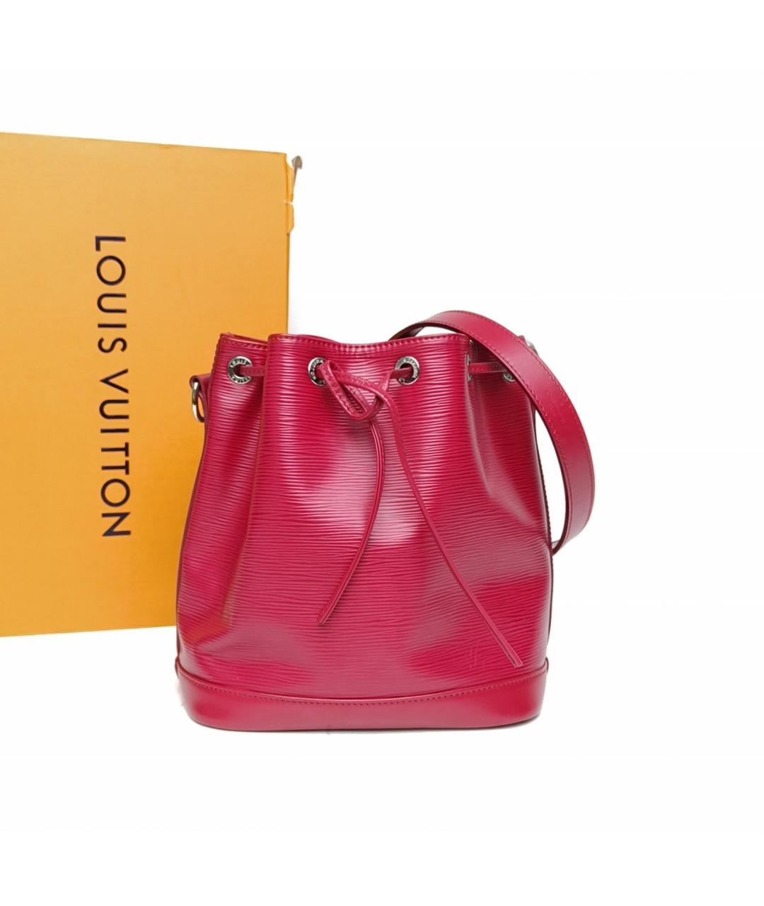 LOUIS VUITTON Красная кожаная сумка через плечо, фото 8