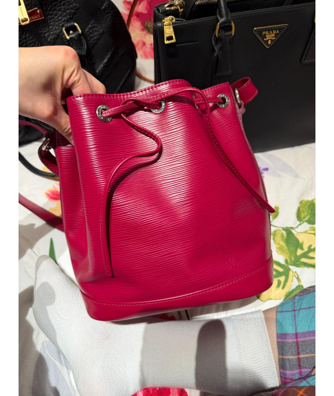 LOUIS VUITTON Красная кожаная сумка через плечо, фото 9