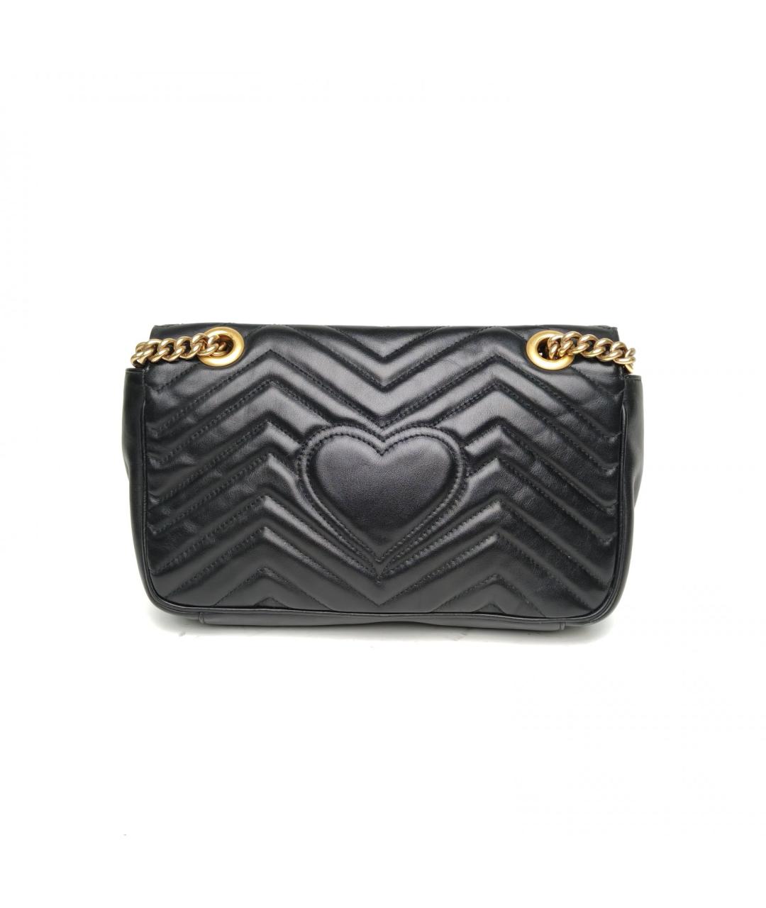 GUCCI Черная кожаная сумка через плечо, фото 4