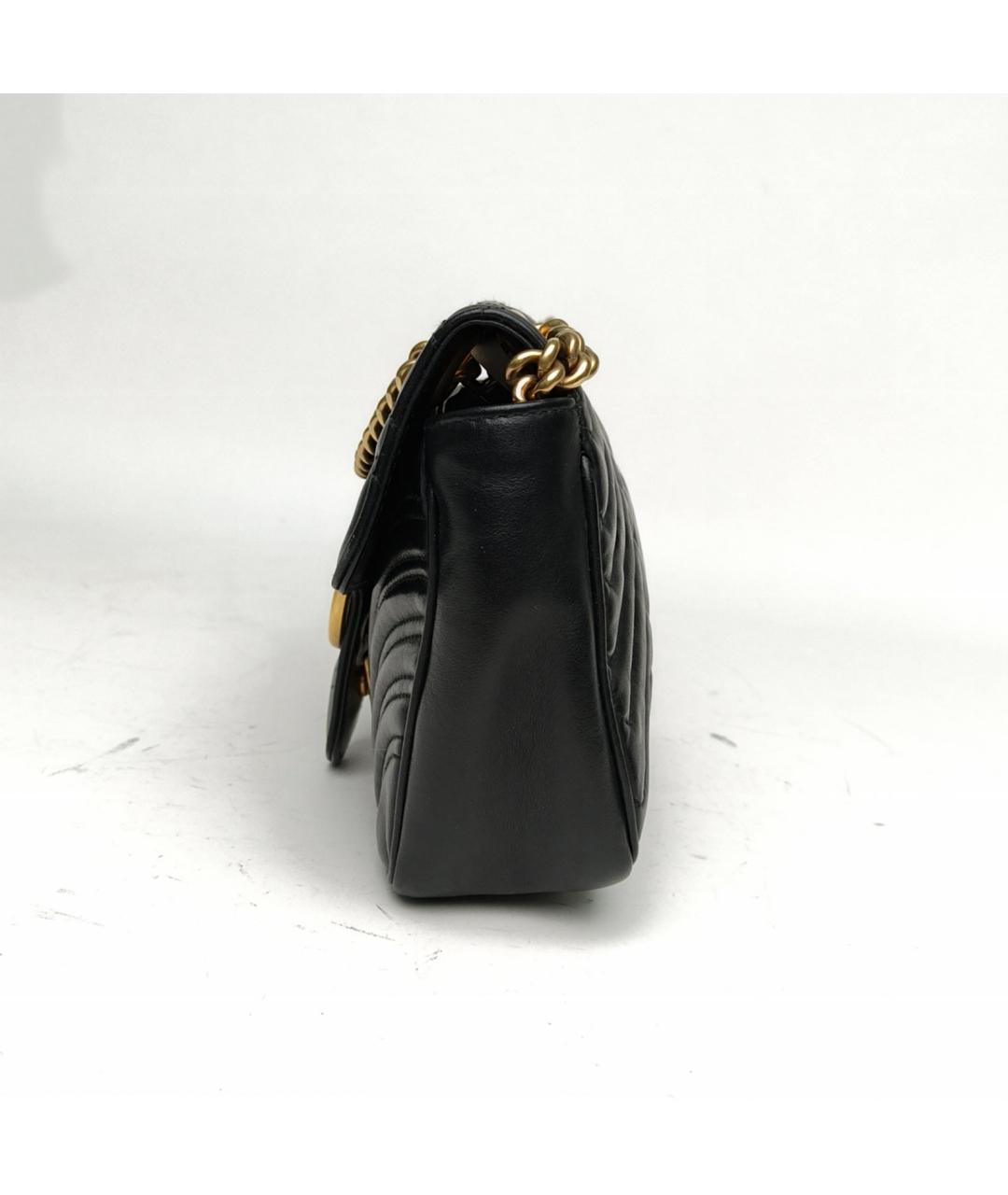 GUCCI Черная кожаная сумка через плечо, фото 3