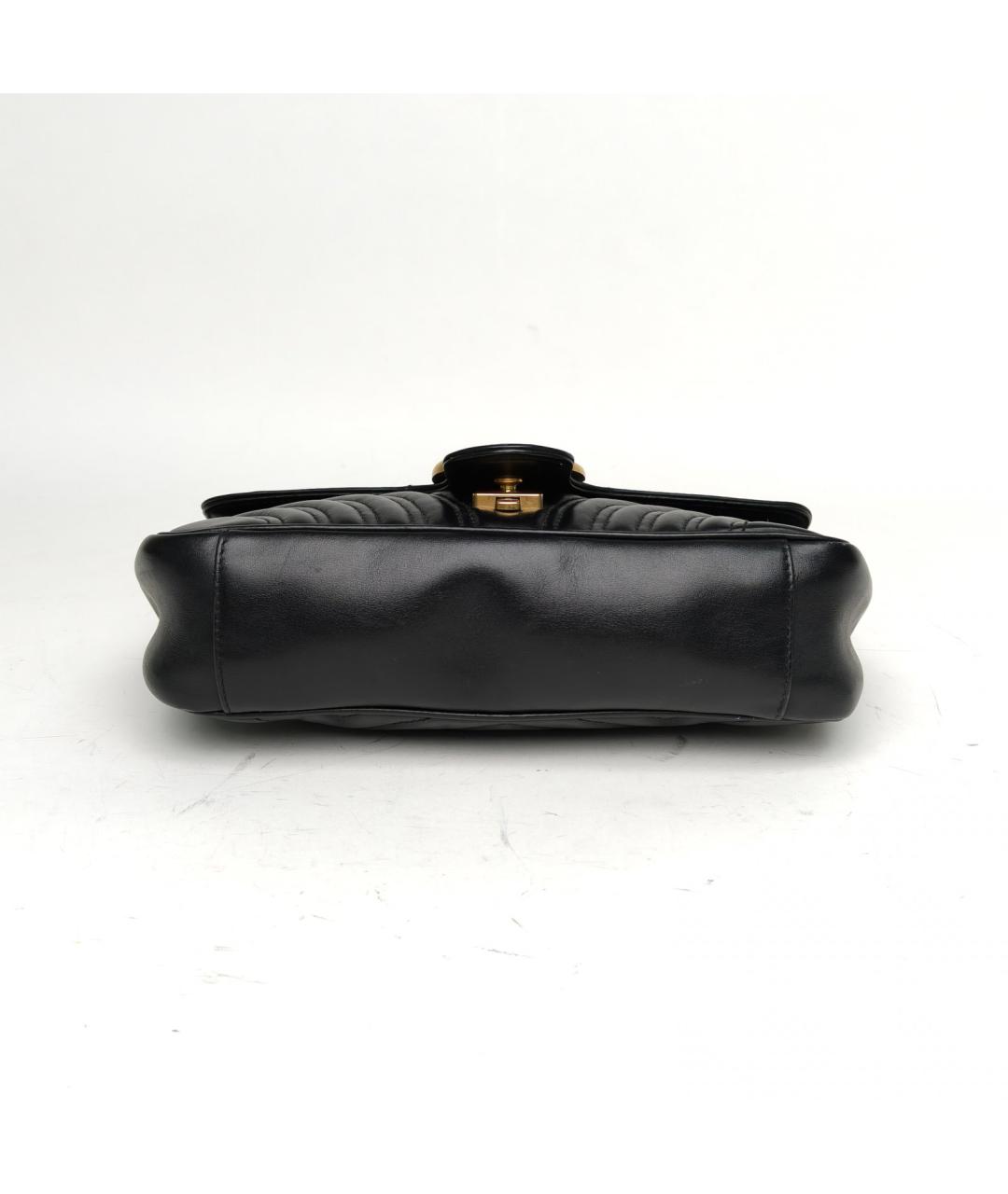 GUCCI Черная кожаная сумка через плечо, фото 6