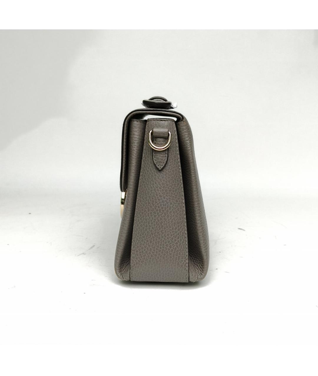 GUCCI Серая кожаная сумка через плечо, фото 4