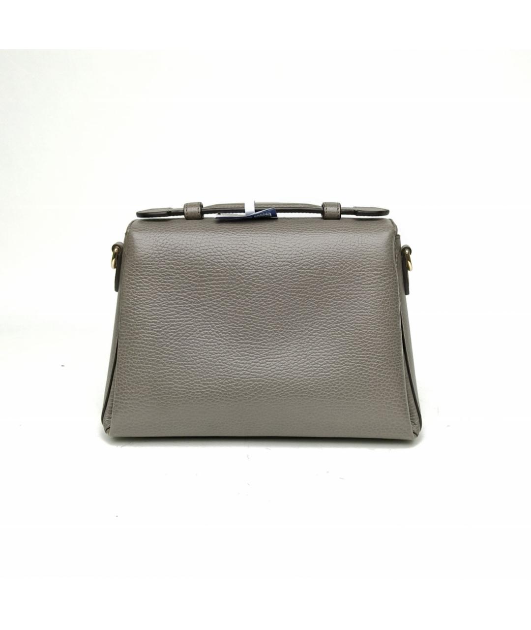 GUCCI Серая кожаная сумка через плечо, фото 5