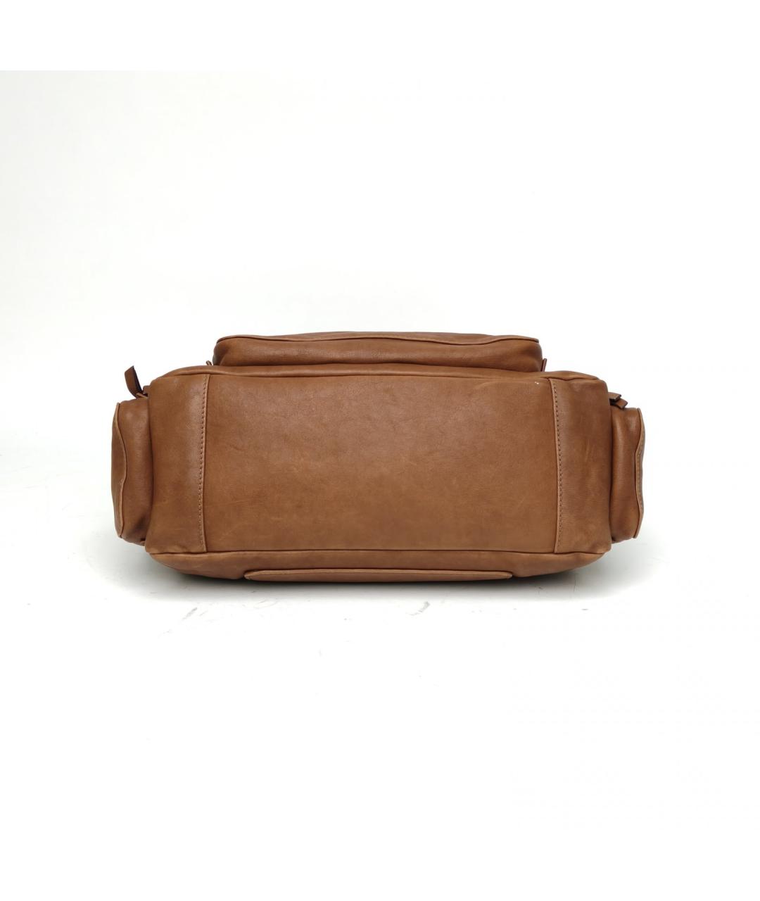 MIU MIU Коричневая кожаная сумка через плечо, фото 5