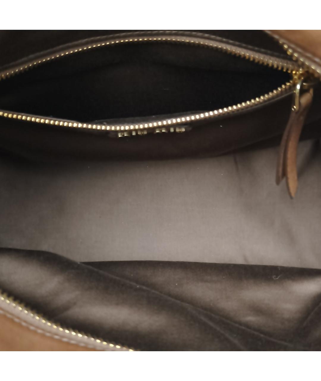 MIU MIU Коричневая кожаная сумка через плечо, фото 6
