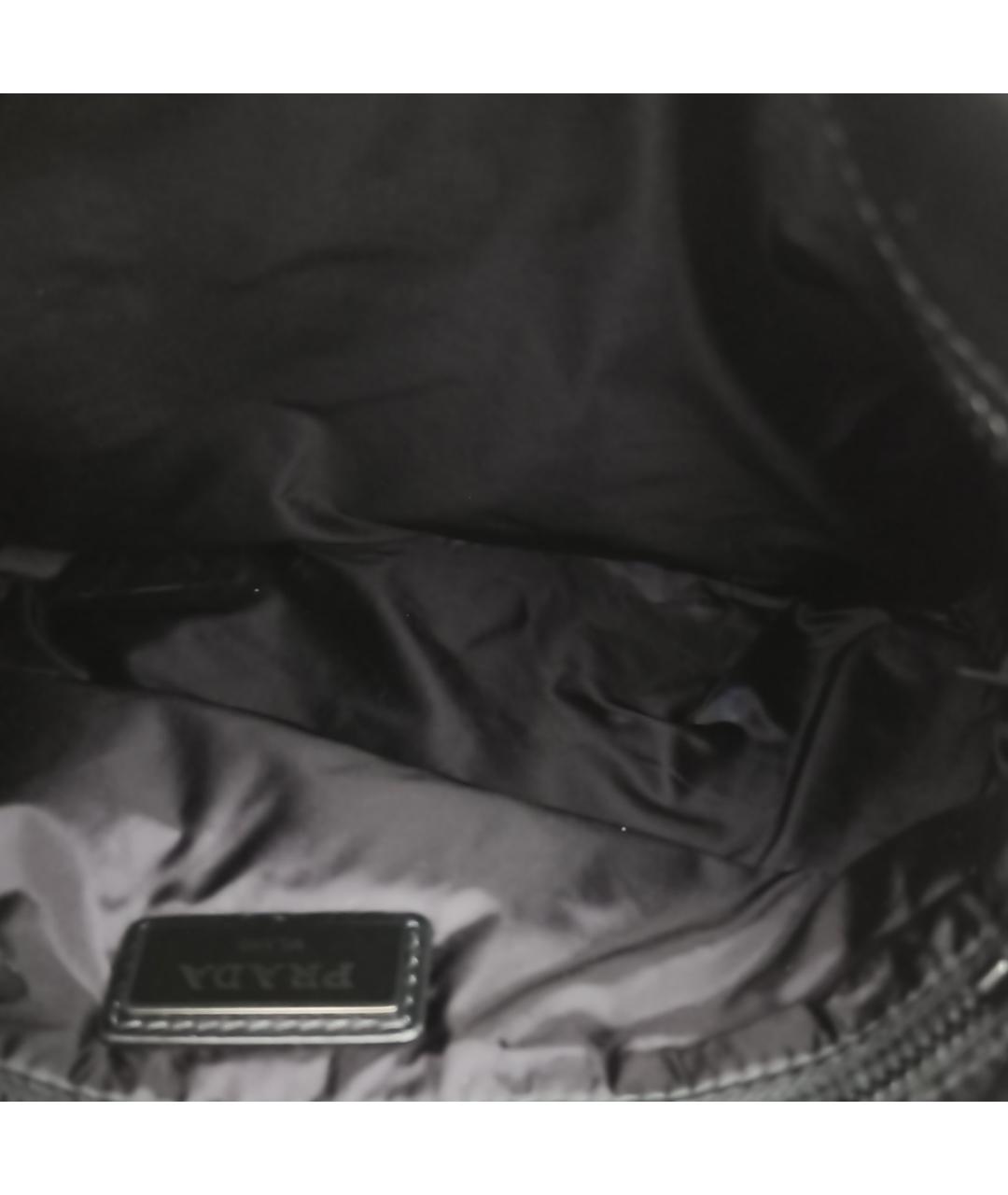 PRADA Черная кожаная сумка через плечо, фото 7