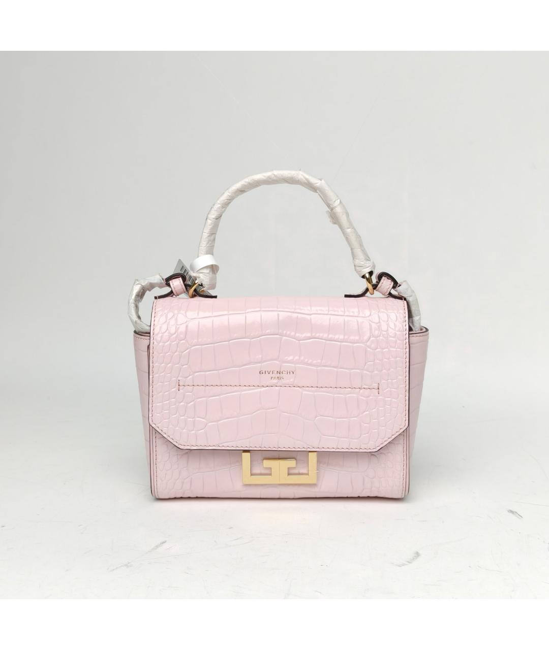 GIVENCHY Розовая кожаная сумка с короткими ручками, фото 2