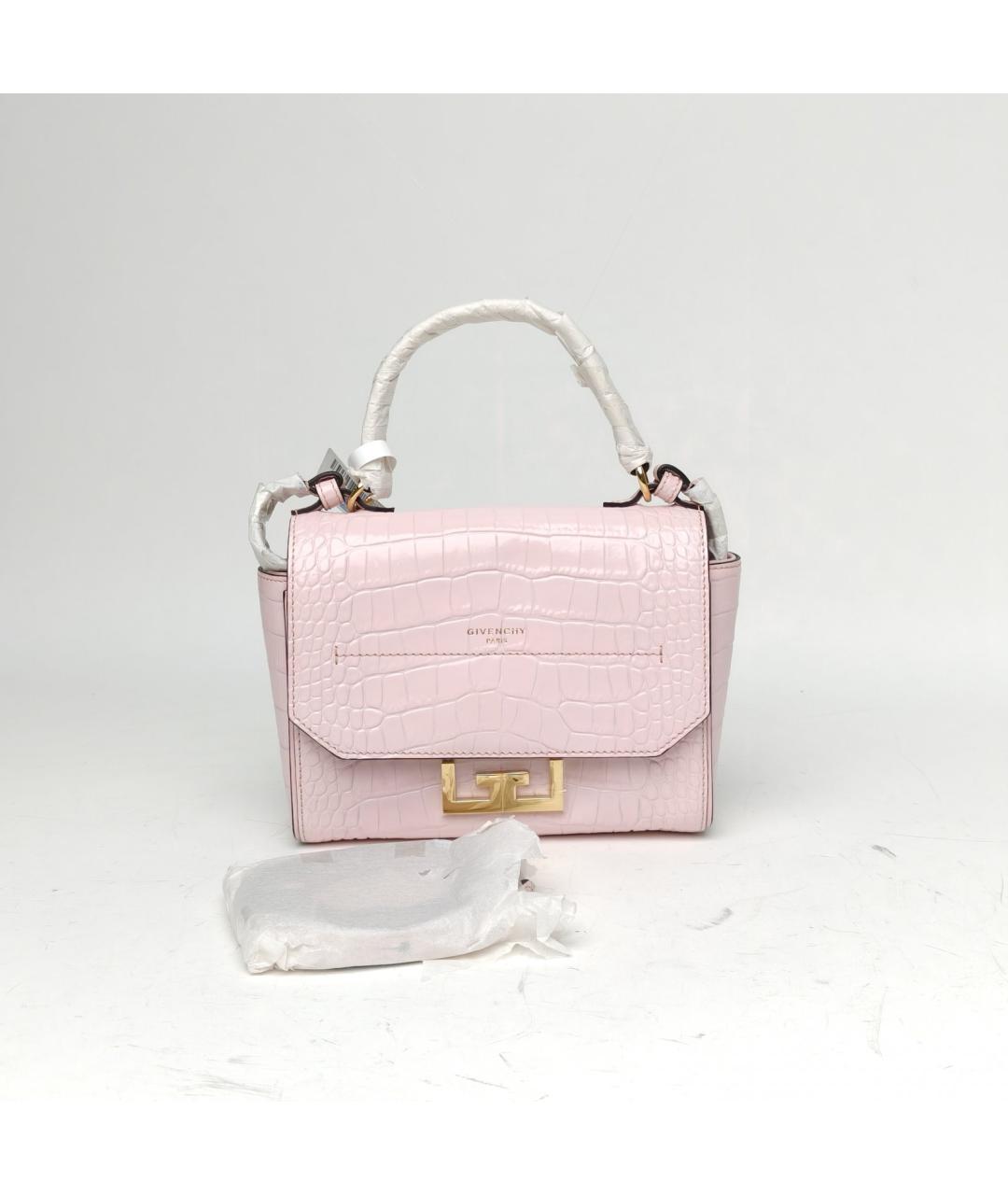 GIVENCHY Розовая кожаная сумка с короткими ручками, фото 9