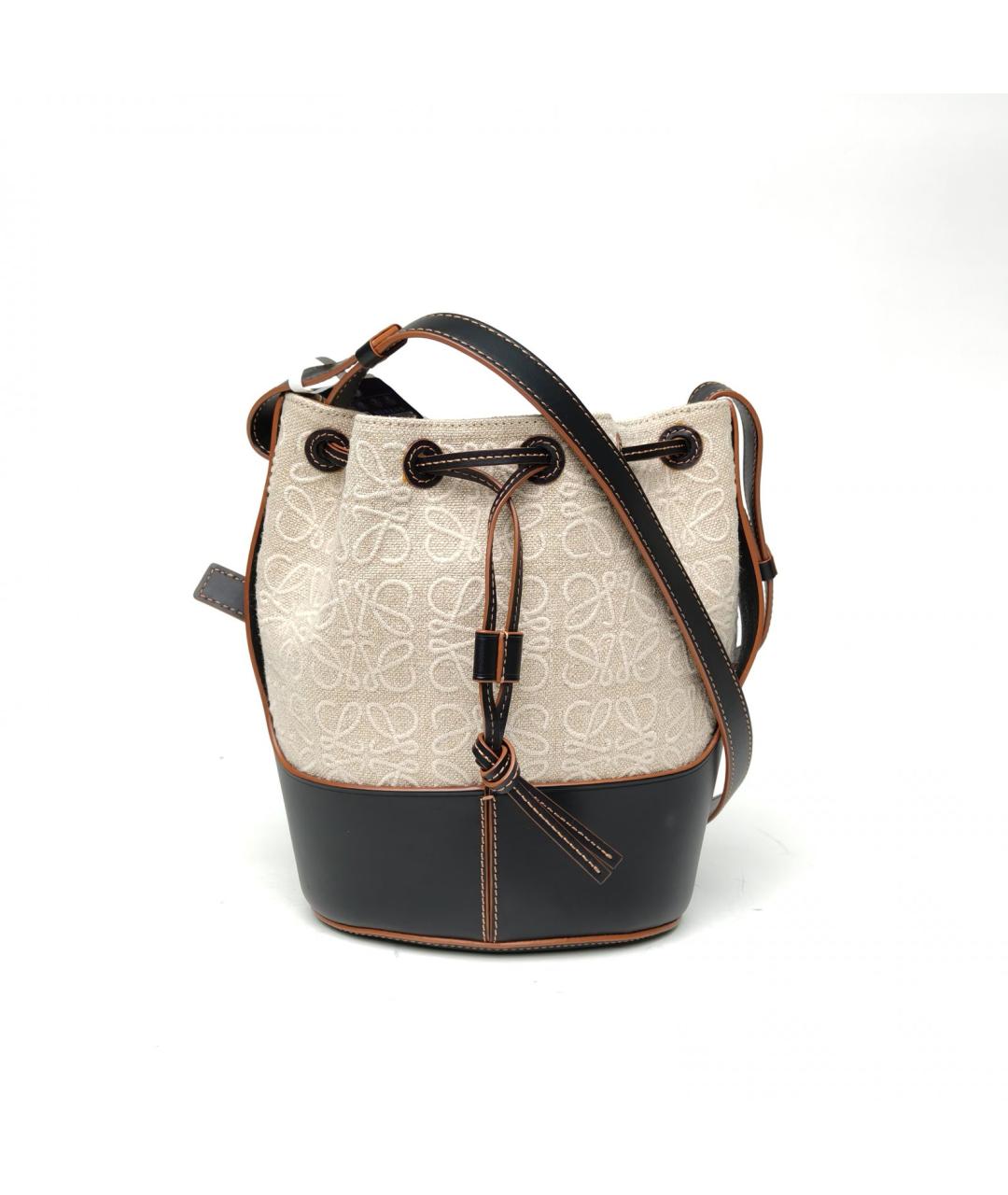 LOEWE Бежевая кожаная сумка тоут, фото 4