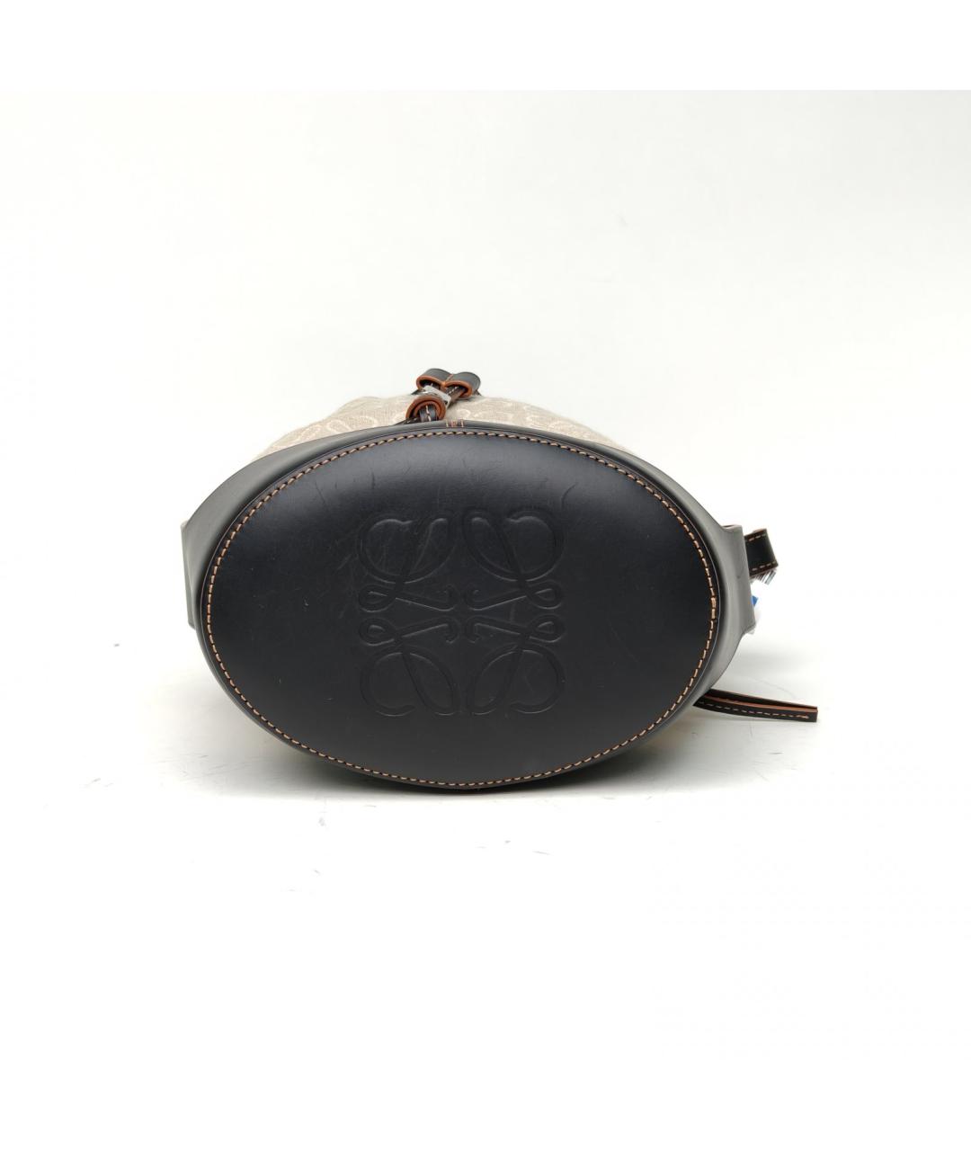 LOEWE Бежевая кожаная сумка тоут, фото 5