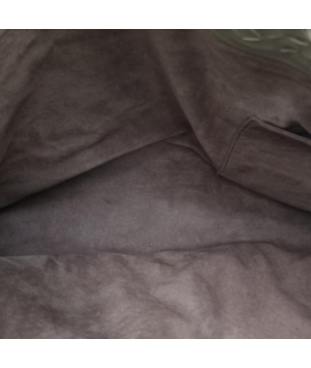 BOTTEGA VENETA Серая кожаная сумка тоут, фото 7