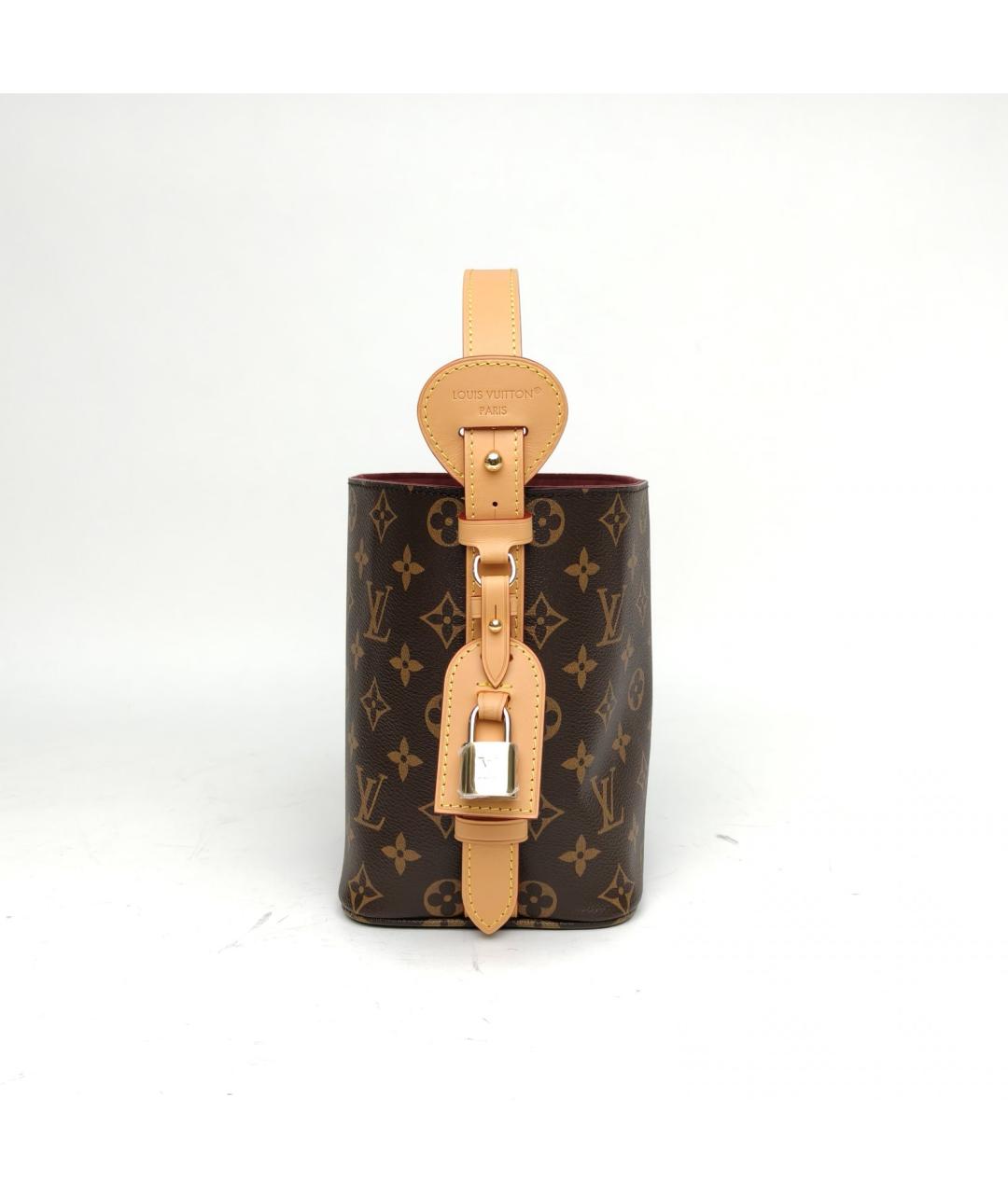 LOUIS VUITTON Коричневая сумка с короткими ручками, фото 3