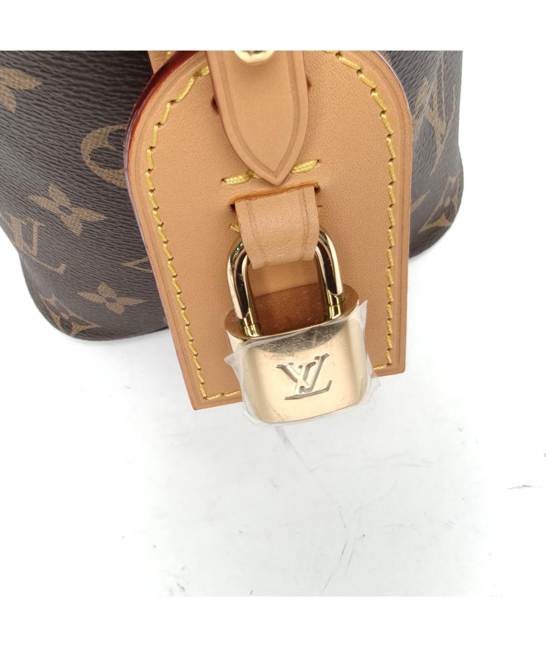 LOUIS VUITTON Коричневая сумка с короткими ручками, фото 8