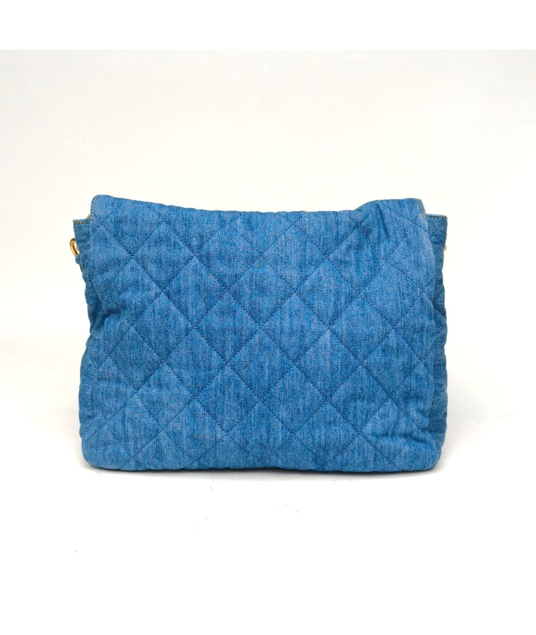 CHANEL Синяя деним сумка через плечо, фото 4