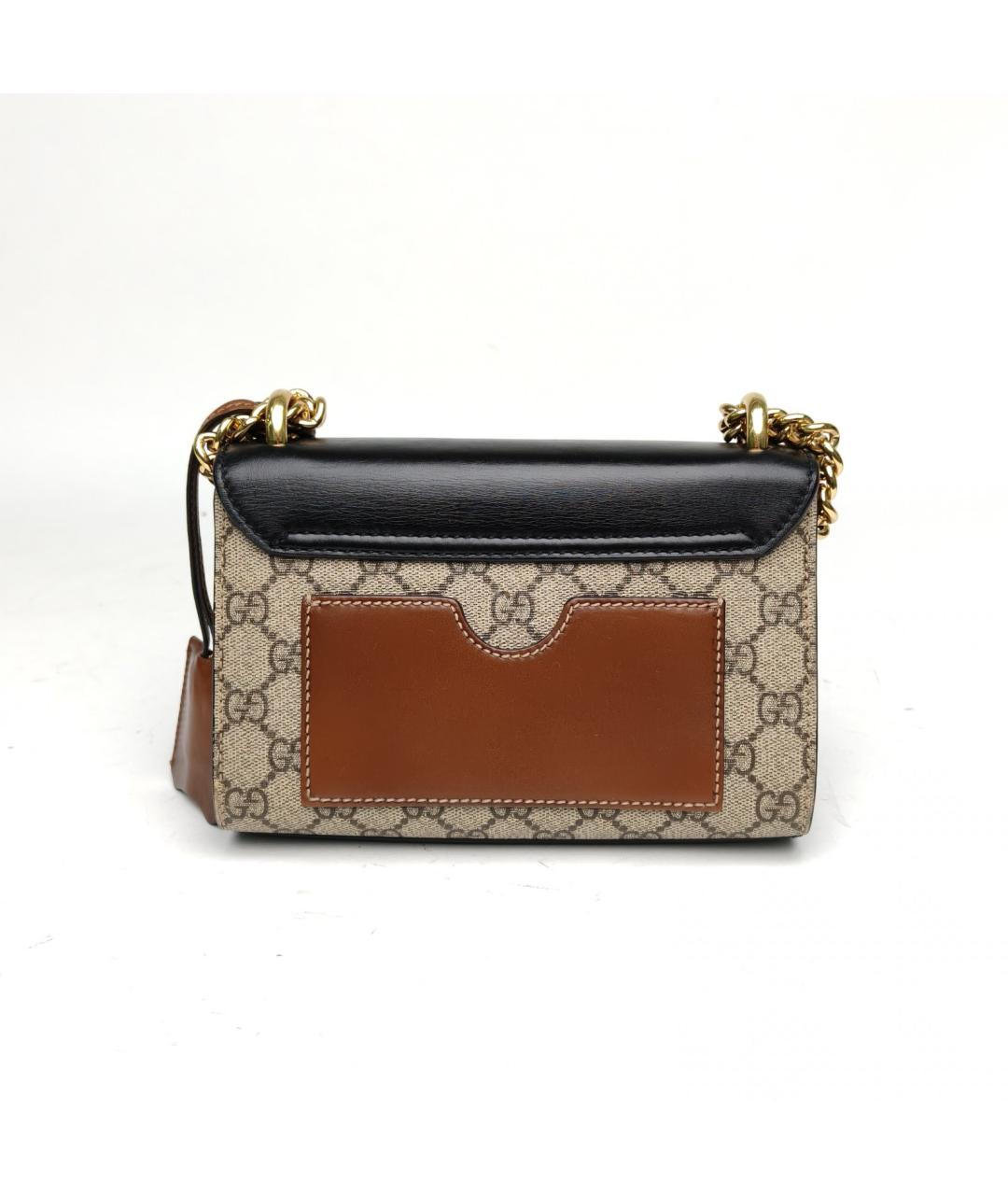 GUCCI Черная кожаная сумка через плечо, фото 4