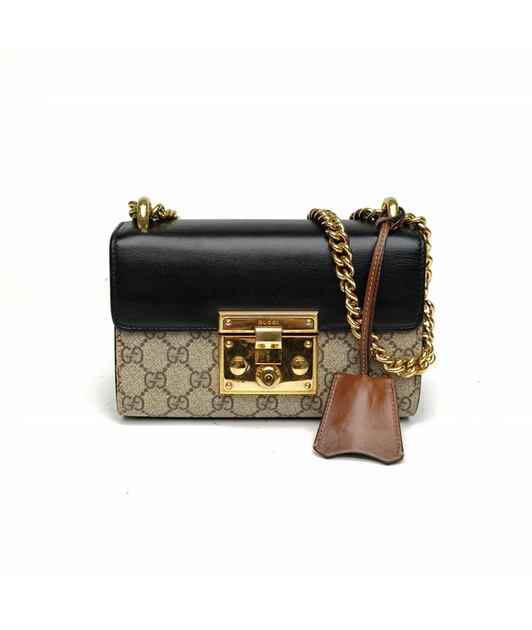 GUCCI Черная кожаная сумка через плечо, фото 2