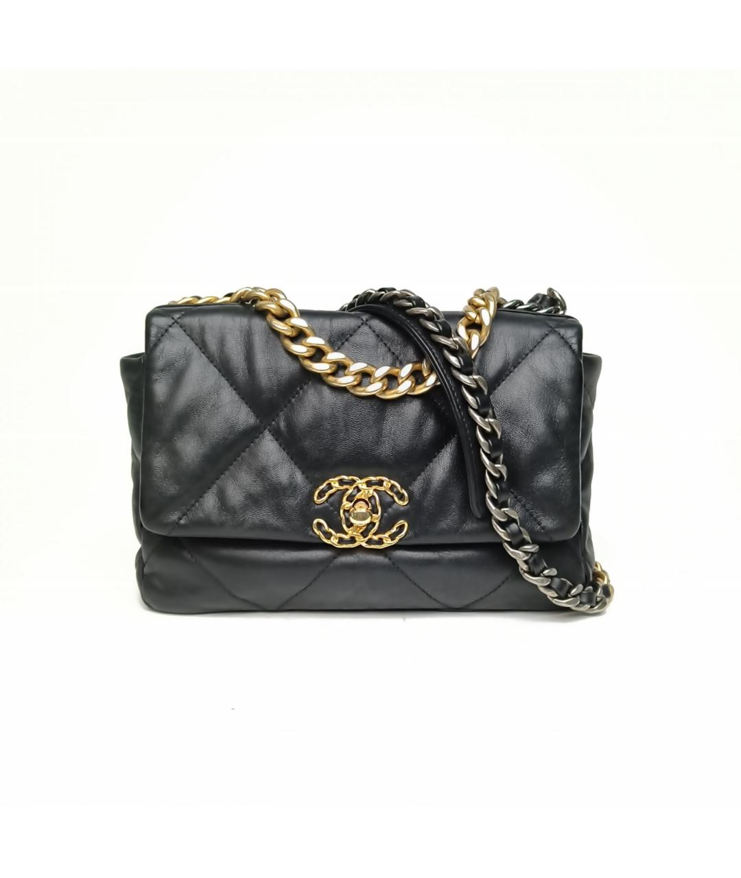 CHANEL Черная кожаная сумка через плечо, фото 5