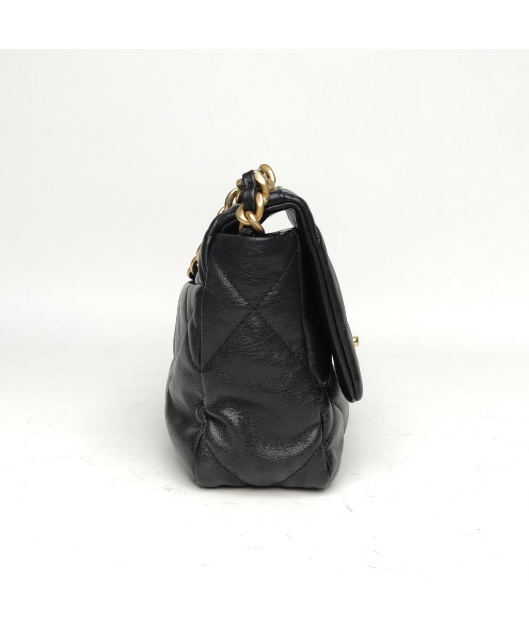 CHANEL Черная кожаная сумка через плечо, фото 8