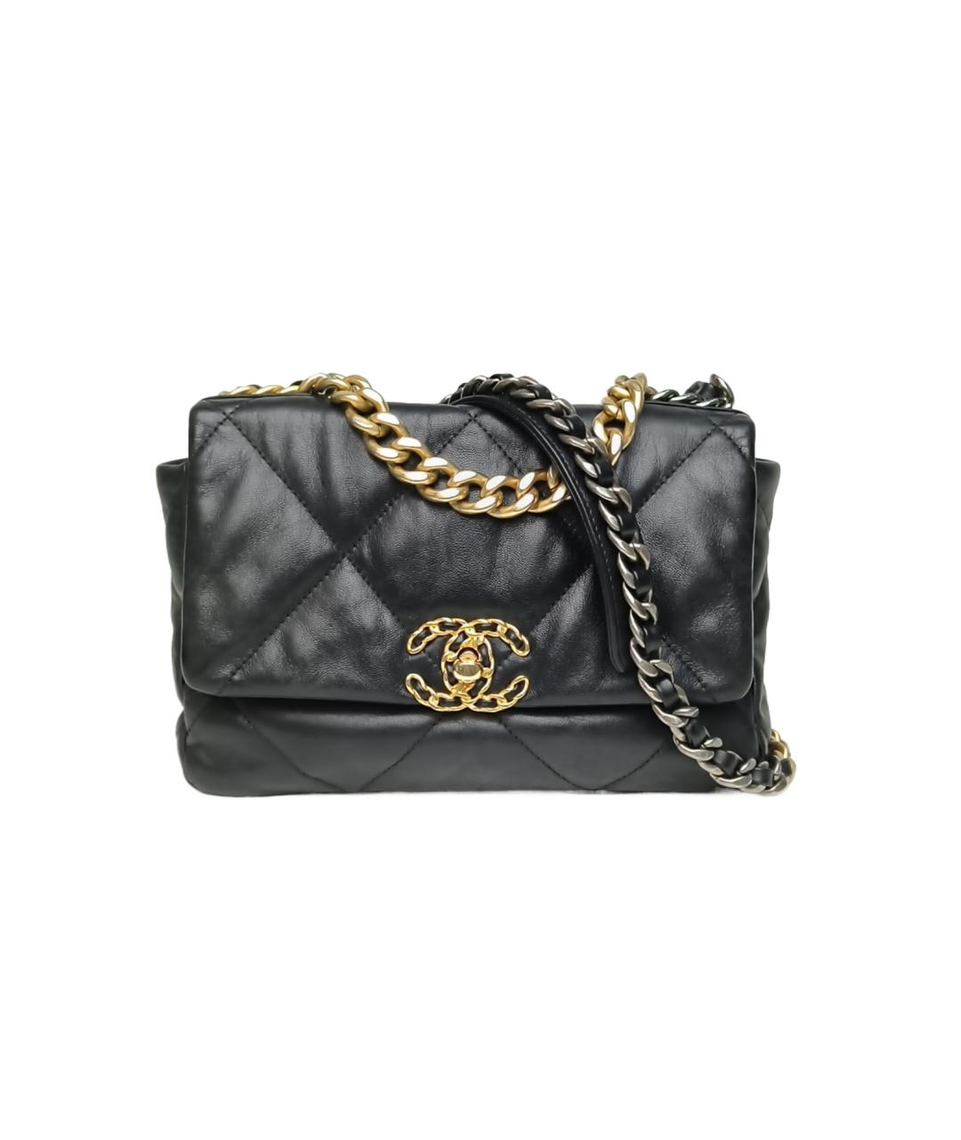 CHANEL Черная кожаная сумка через плечо, фото 1