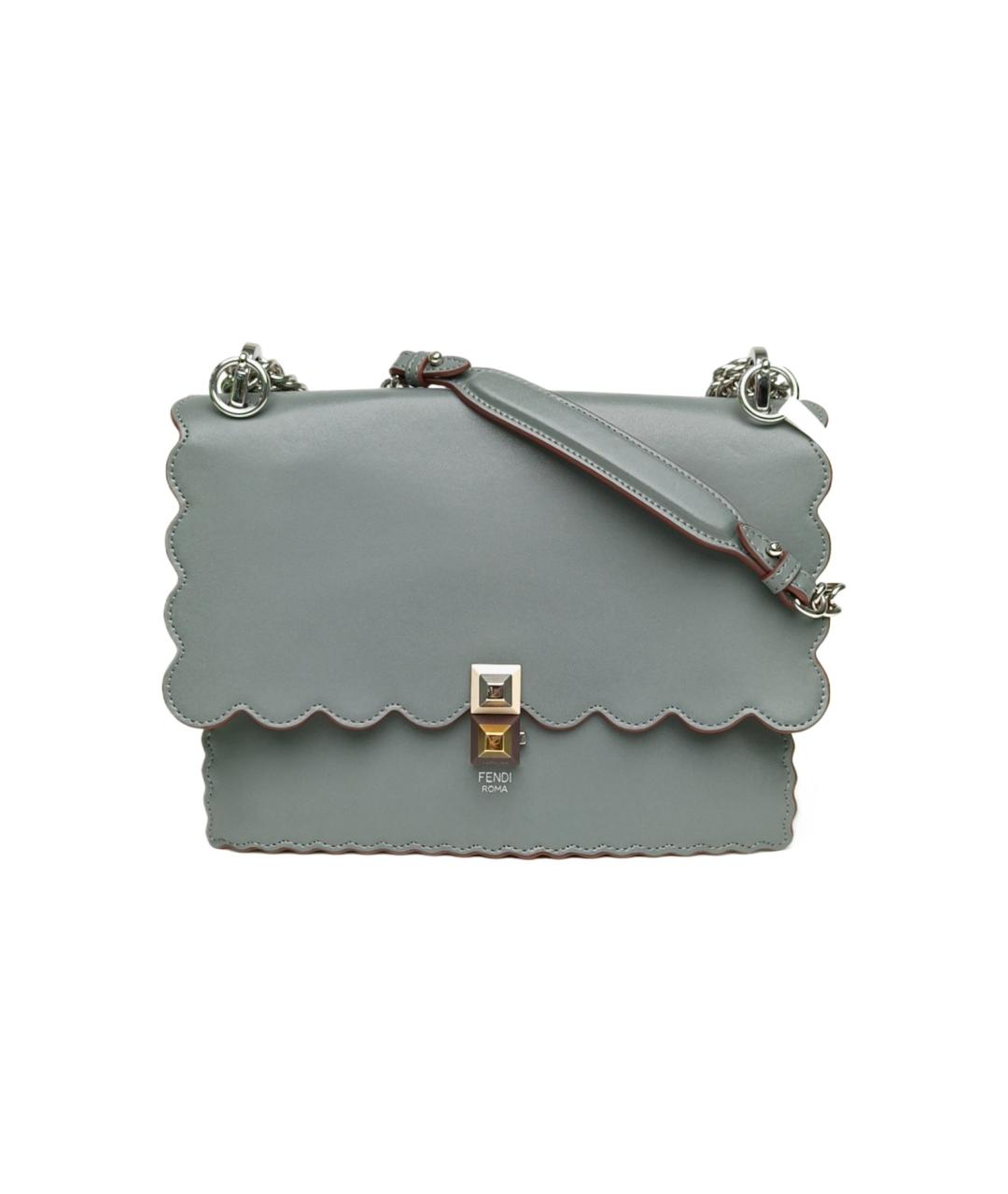 FENDI Синяя кожаная сумка через плечо, фото 9