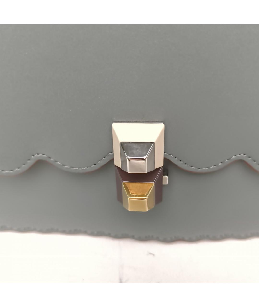 FENDI Синяя кожаная сумка через плечо, фото 6