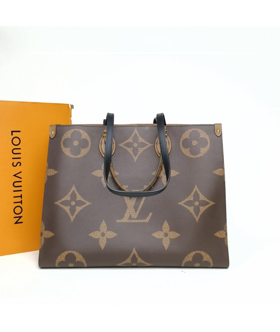 LOUIS VUITTON Коричневая сумка тоут, фото 9