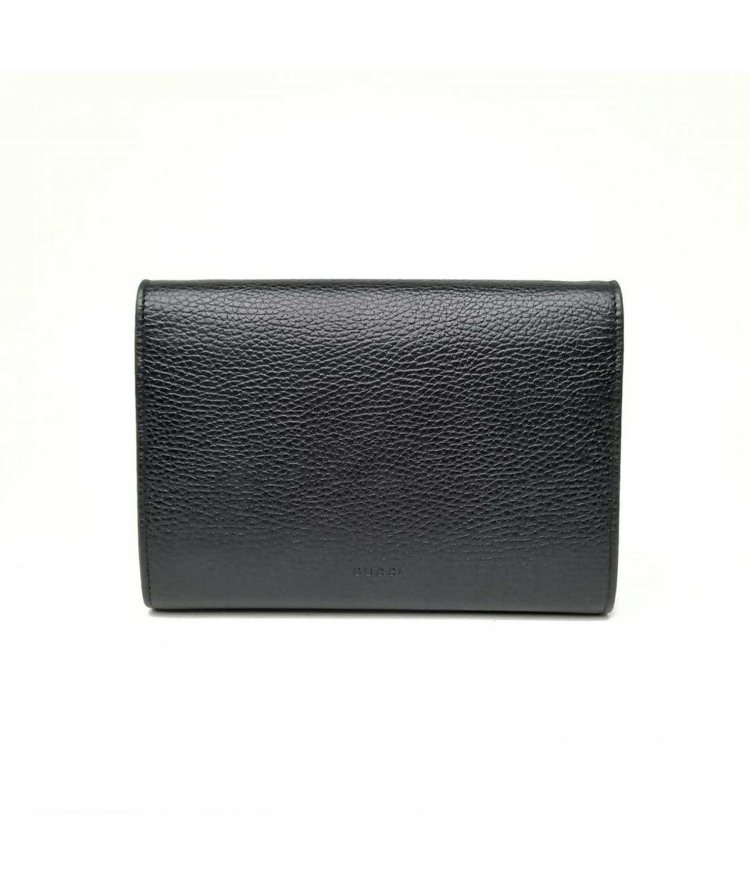 GUCCI Черная кожаная сумка через плечо, фото 8