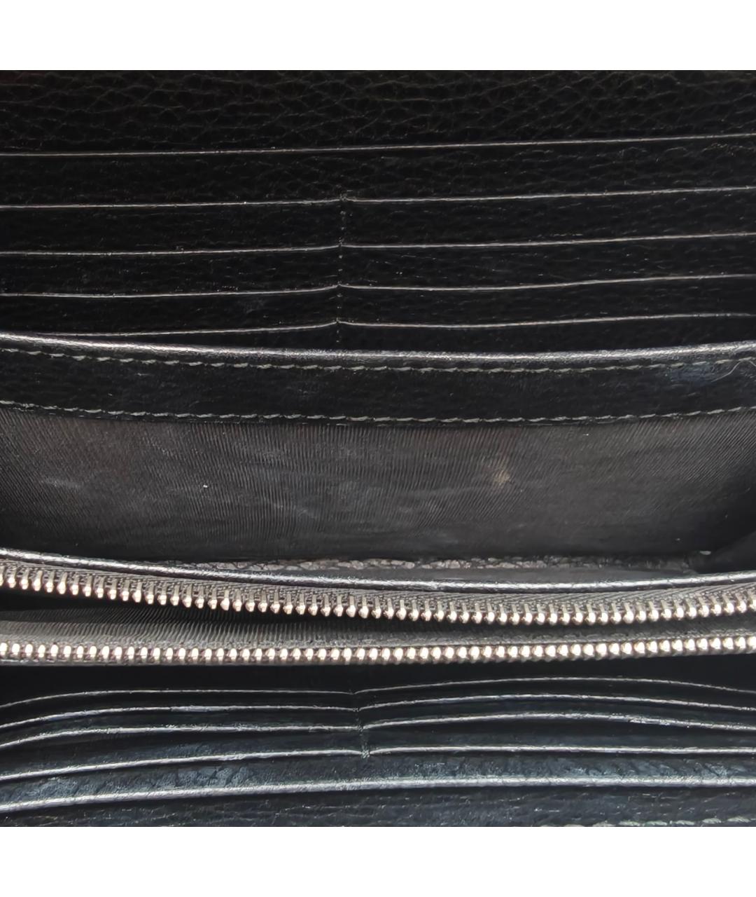 GUCCI Черная кожаная сумка через плечо, фото 4
