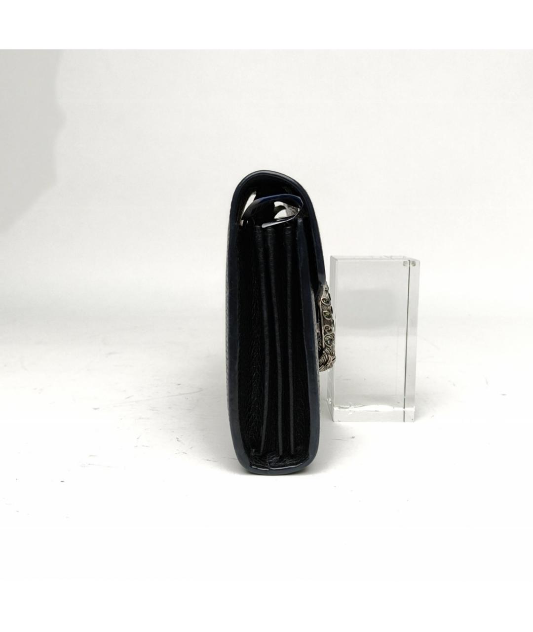 GUCCI Черная кожаная сумка через плечо, фото 7