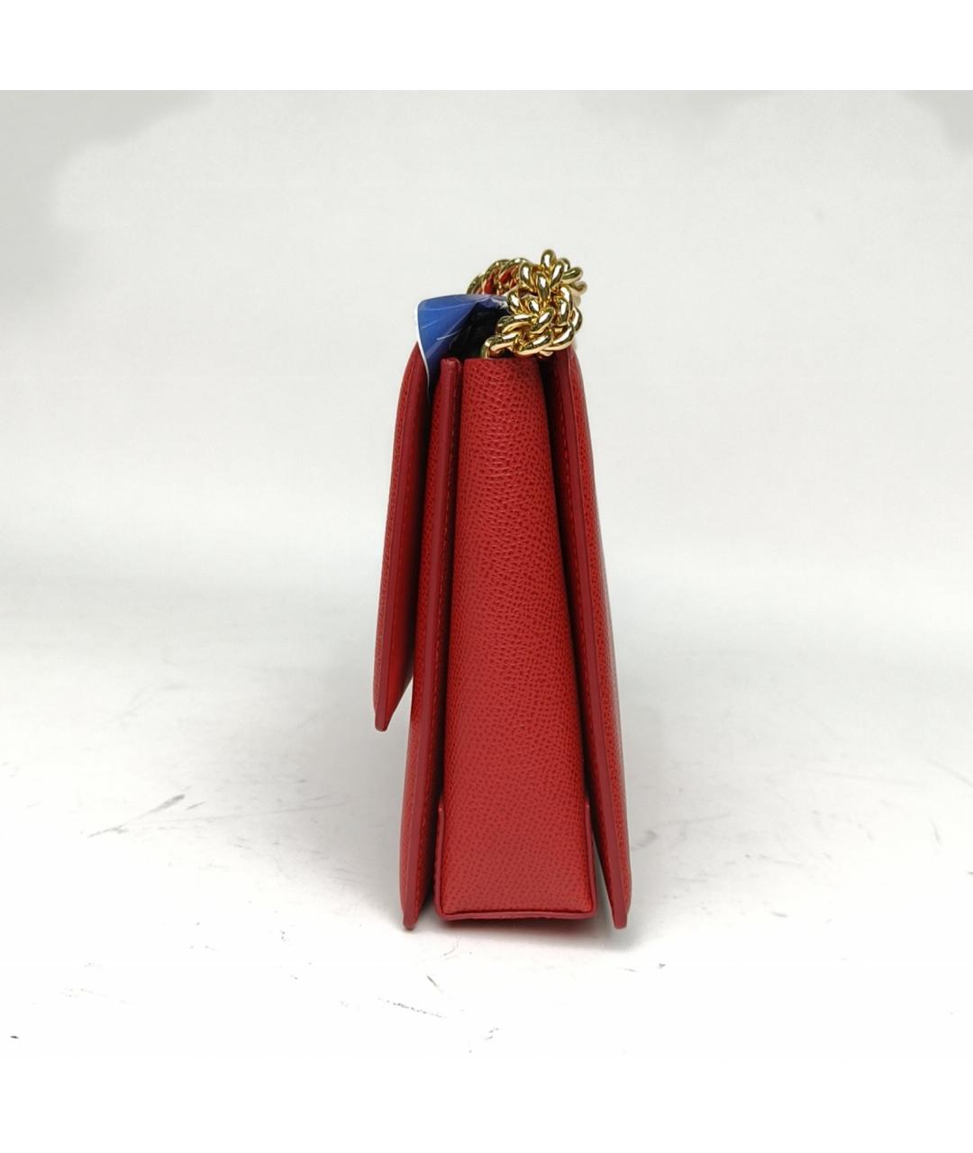FERRAGAMO Красная кожаная сумка через плечо, фото 3