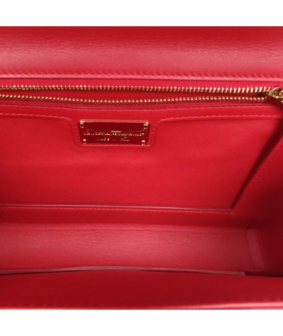 FERRAGAMO Красная кожаная сумка через плечо, фото 7