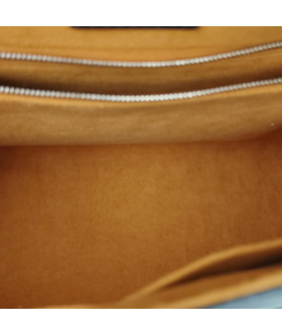 LOUIS VUITTON Черная кожаная сумка с короткими ручками, фото 7