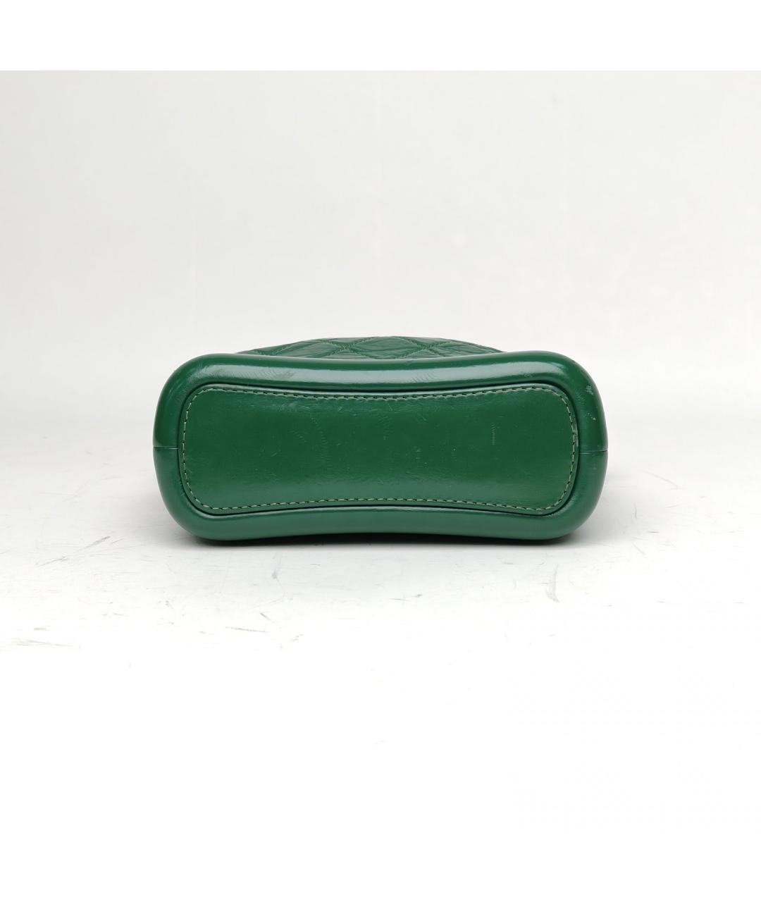 CHANEL Зеленая кожаная сумка через плечо, фото 6