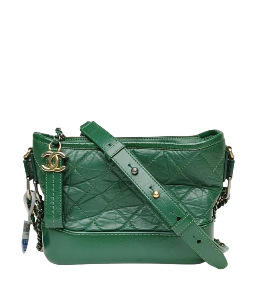 CHANEL Зеленая кожаная сумка через плечо, фото 1