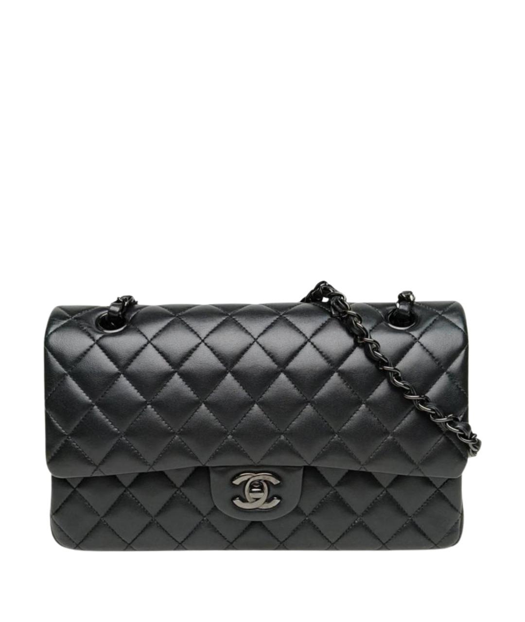 CHANEL Черная кожаная сумка через плечо, фото 11