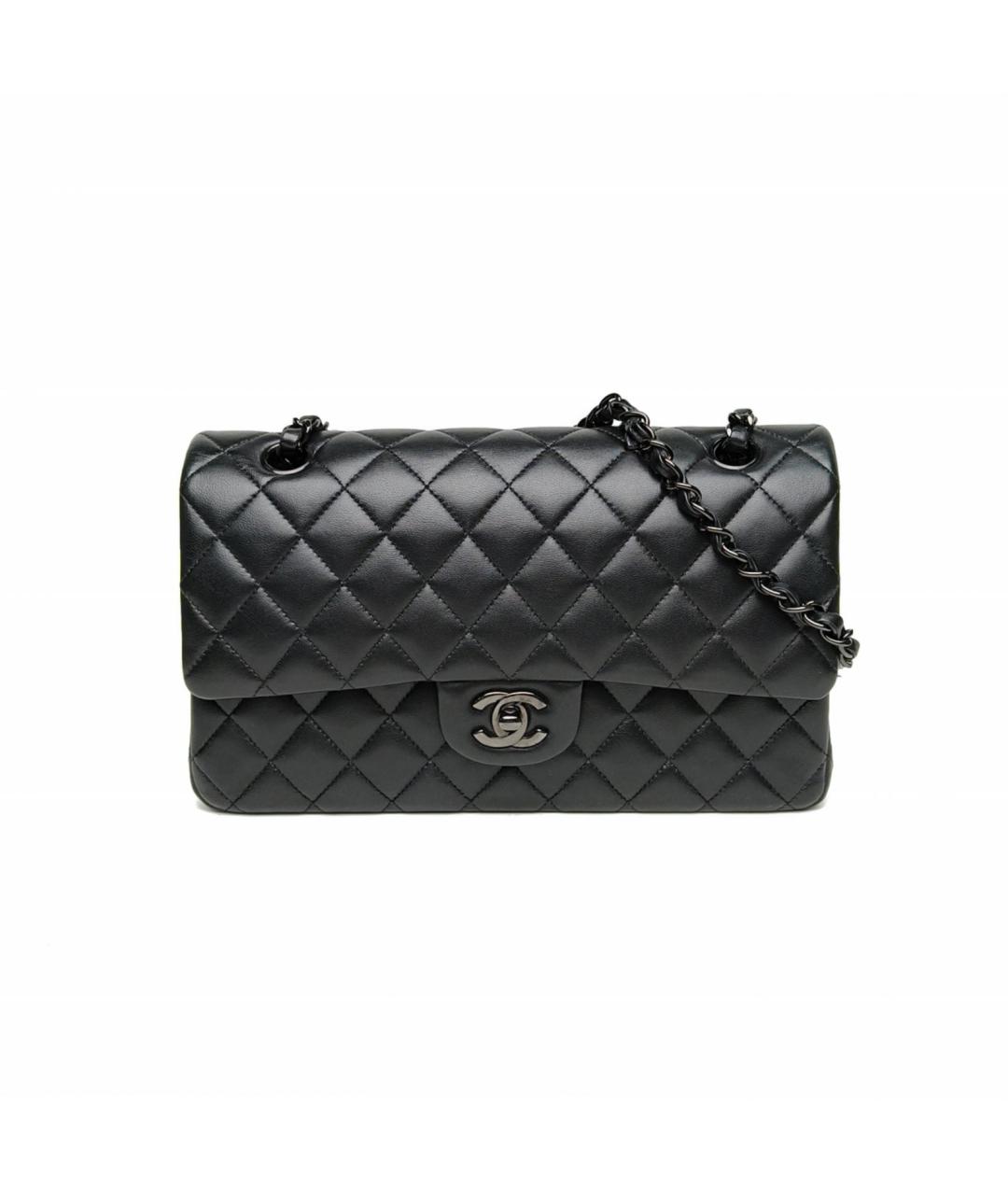 CHANEL Черная кожаная сумка через плечо, фото 2