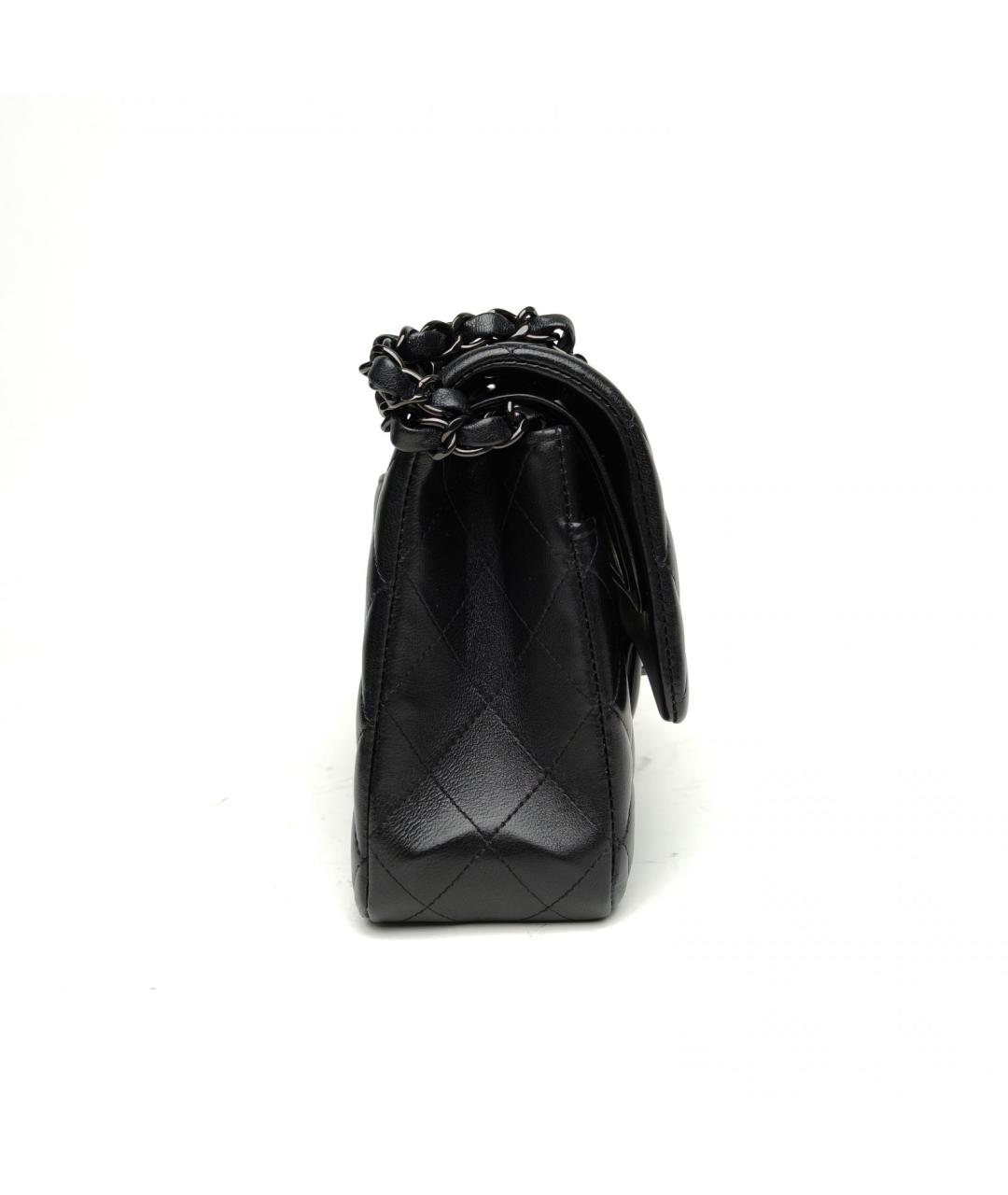 CHANEL Черная кожаная сумка через плечо, фото 5