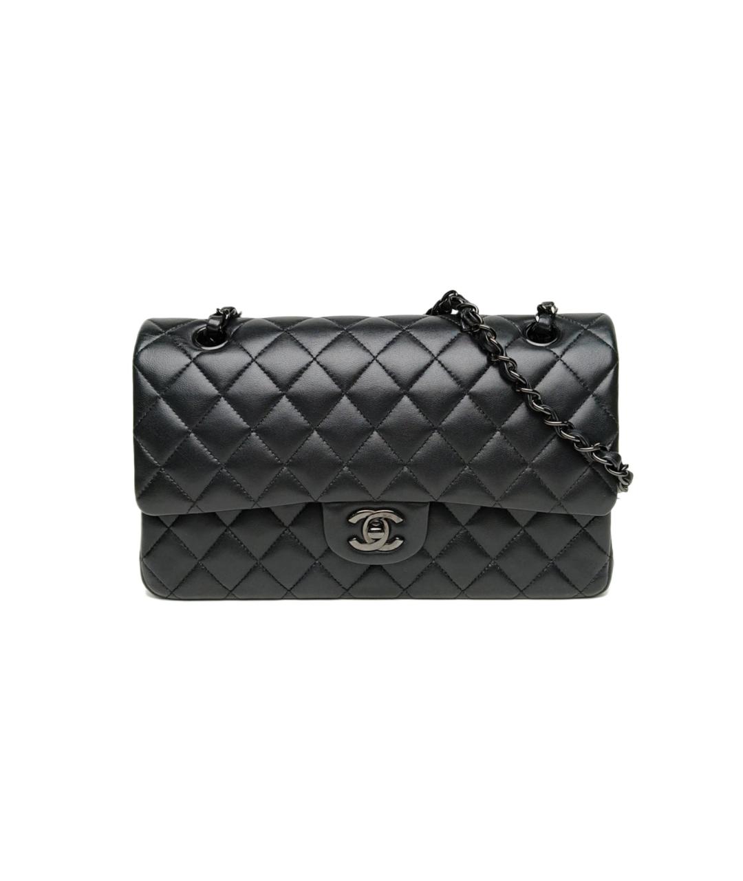 CHANEL Черная кожаная сумка через плечо, фото 10