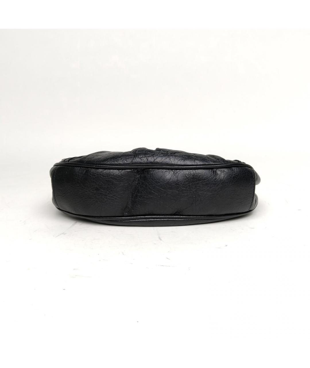 BALENCIAGA Черная кожаная сумка через плечо, фото 5