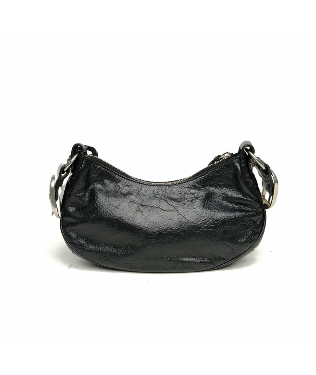 BALENCIAGA Черная кожаная сумка через плечо, фото 3