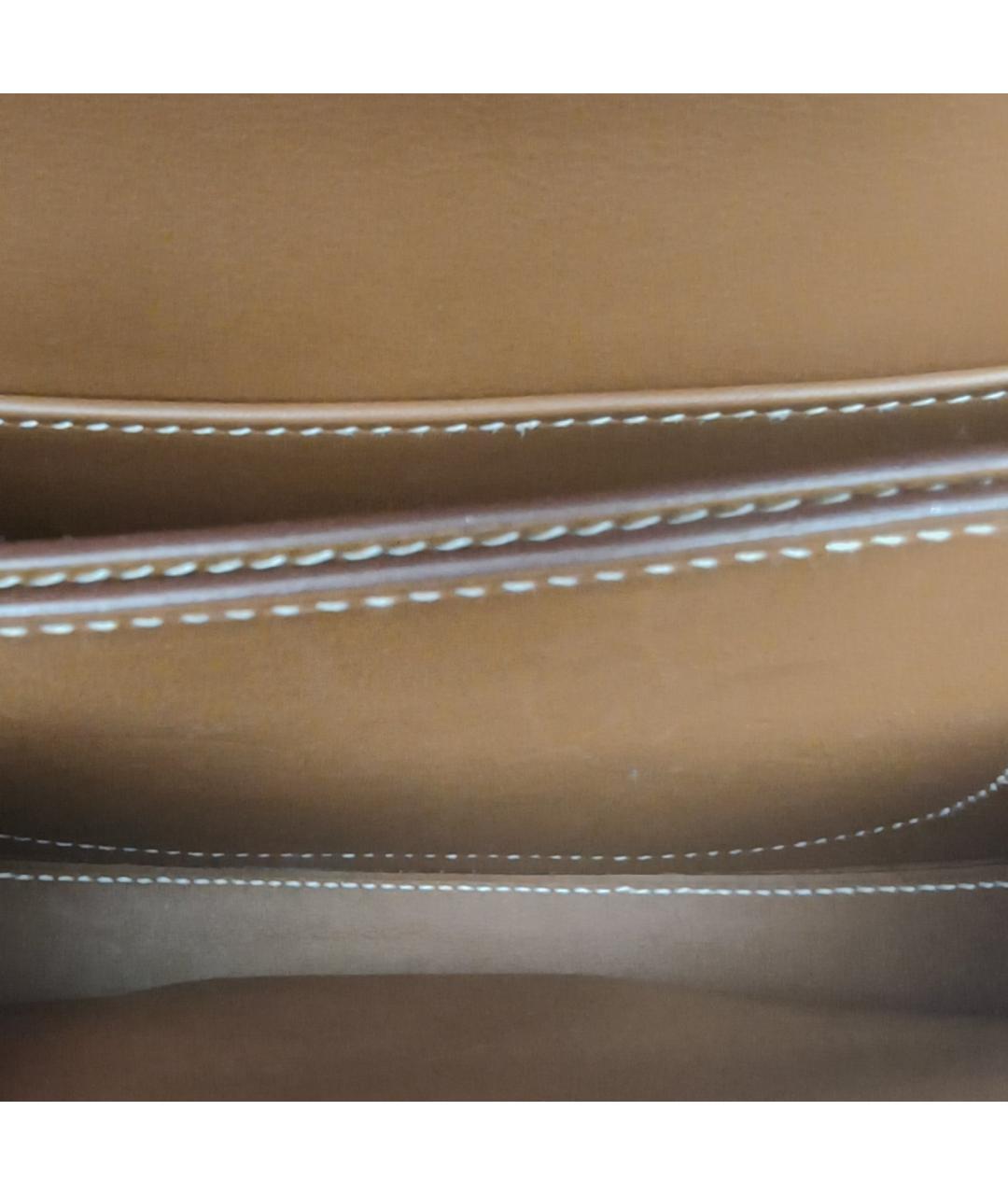 HERMES Коричневая кожаная сумка через плечо, фото 8