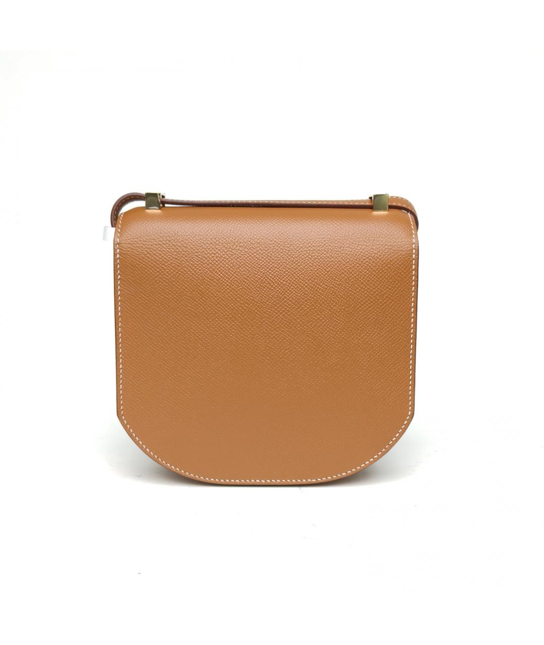 HERMES Коричневая кожаная сумка через плечо, фото 4