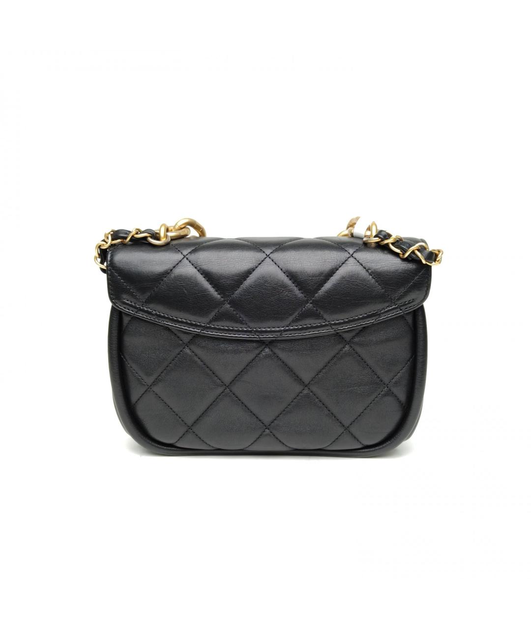 CHANEL Черная кожаная сумка через плечо, фото 4