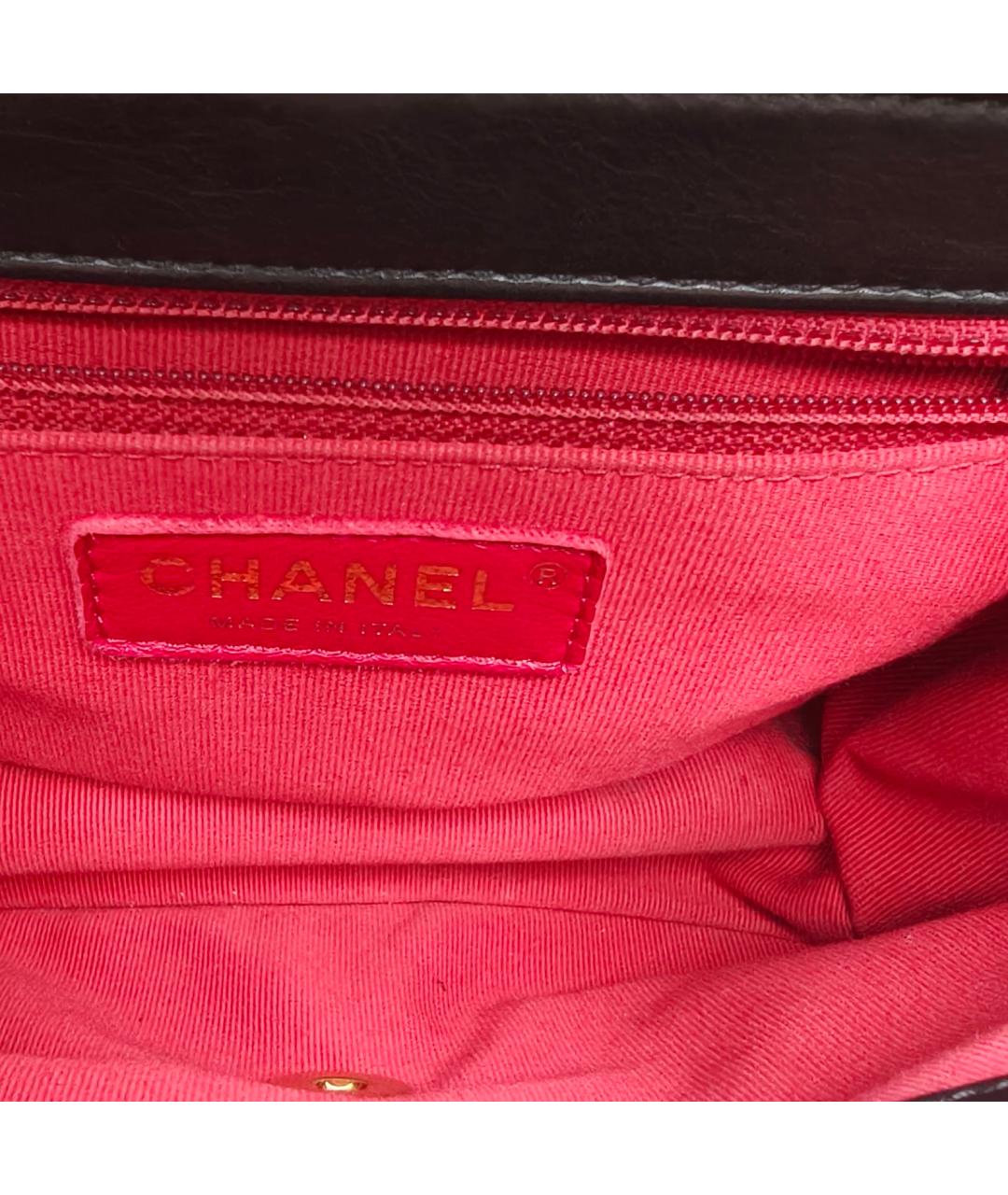 CHANEL Черная кожаная сумка через плечо, фото 7