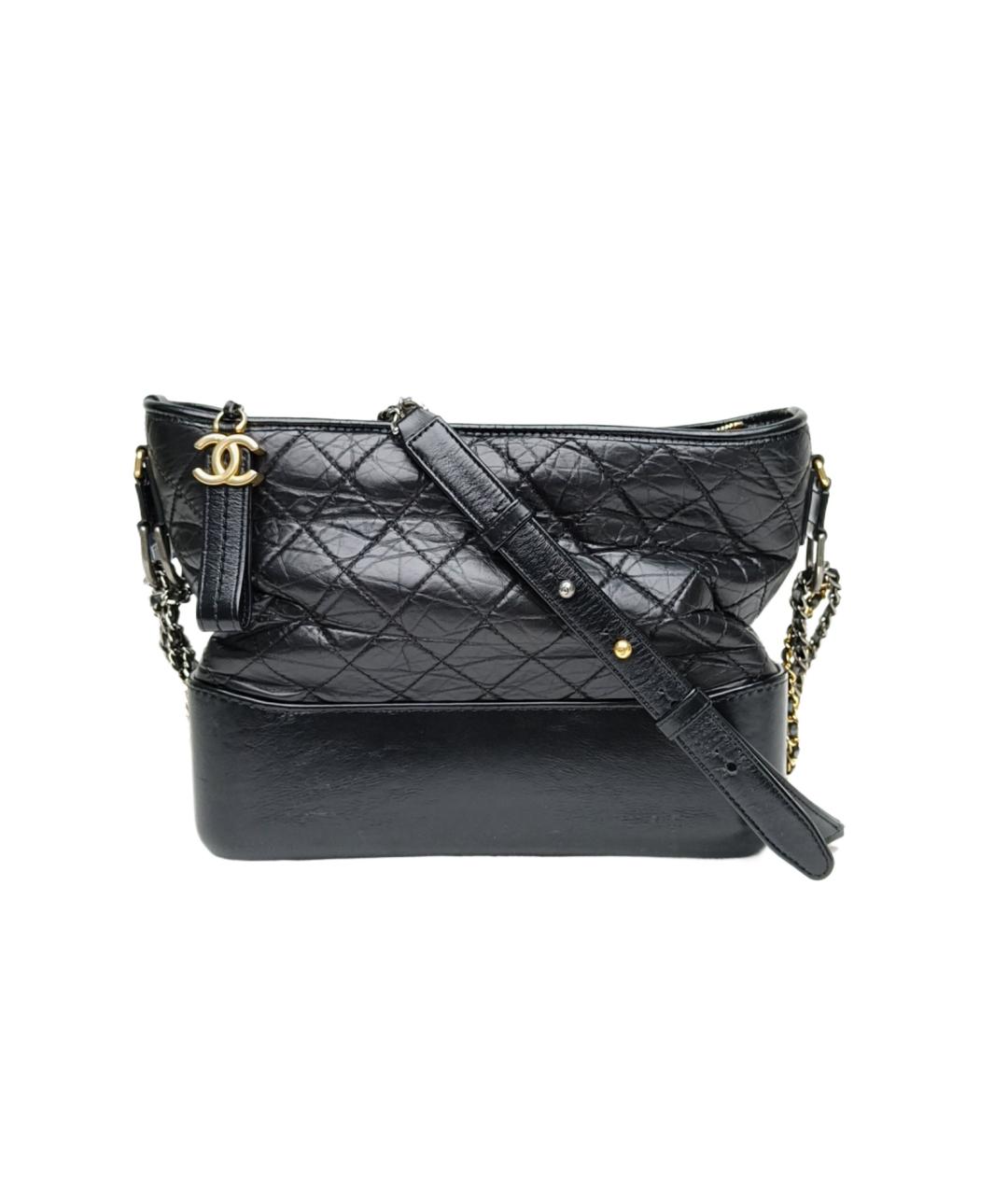 CHANEL Черная кожаная сумка через плечо, фото 10