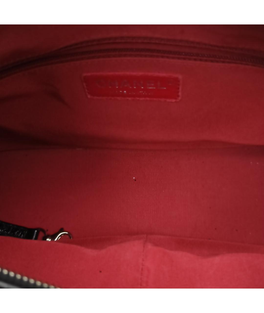 CHANEL Черная кожаная сумка через плечо, фото 8