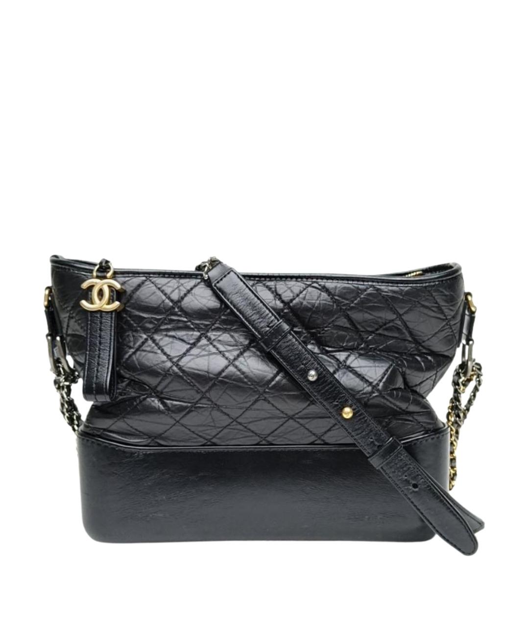 CHANEL Черная кожаная сумка через плечо, фото 1