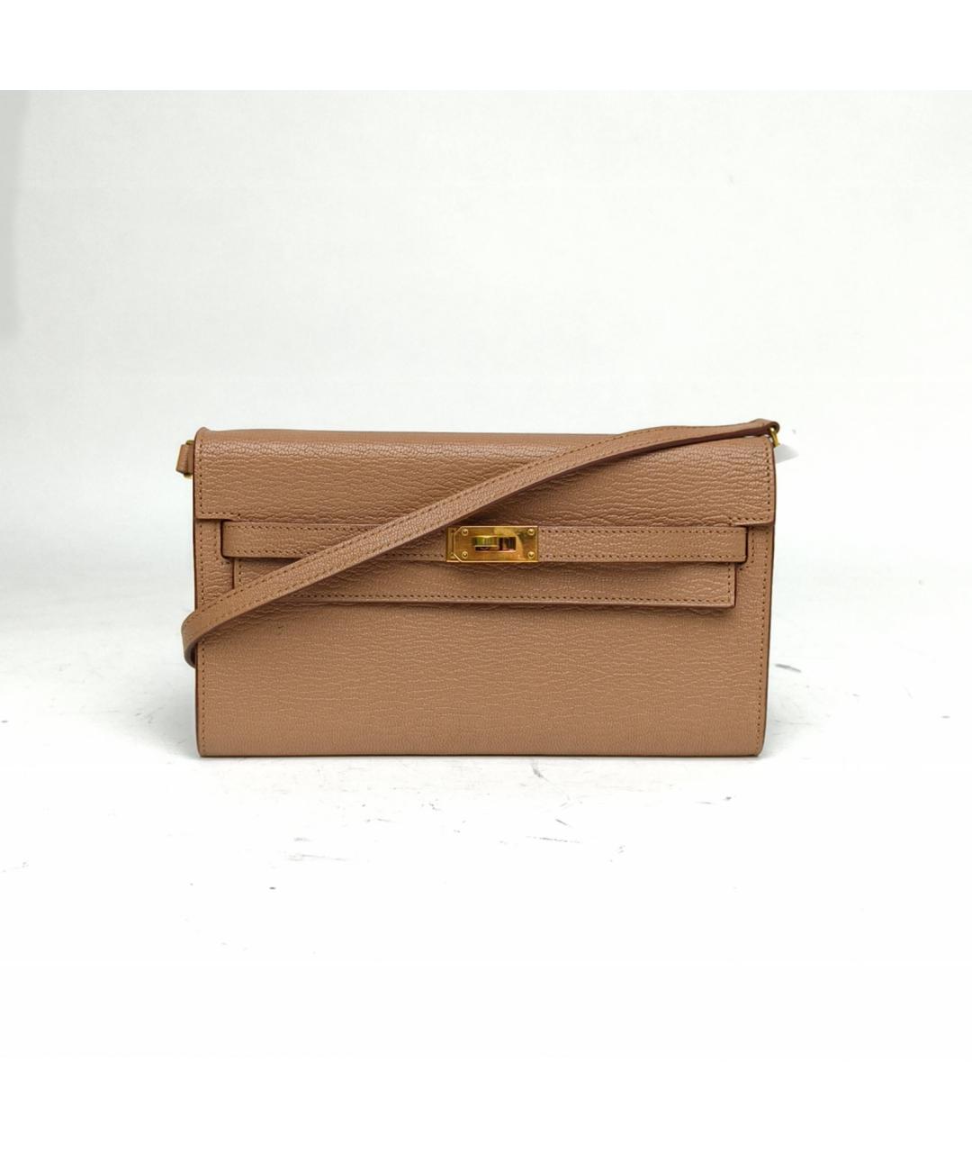 HERMES Коричневая кожаная сумка через плечо, фото 2