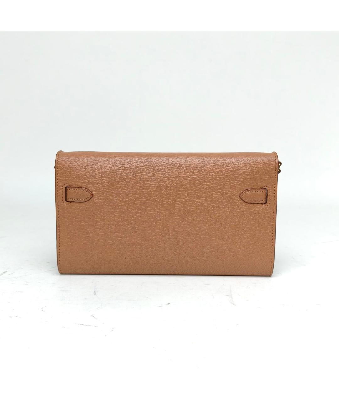 HERMES Коричневая кожаная сумка через плечо, фото 3