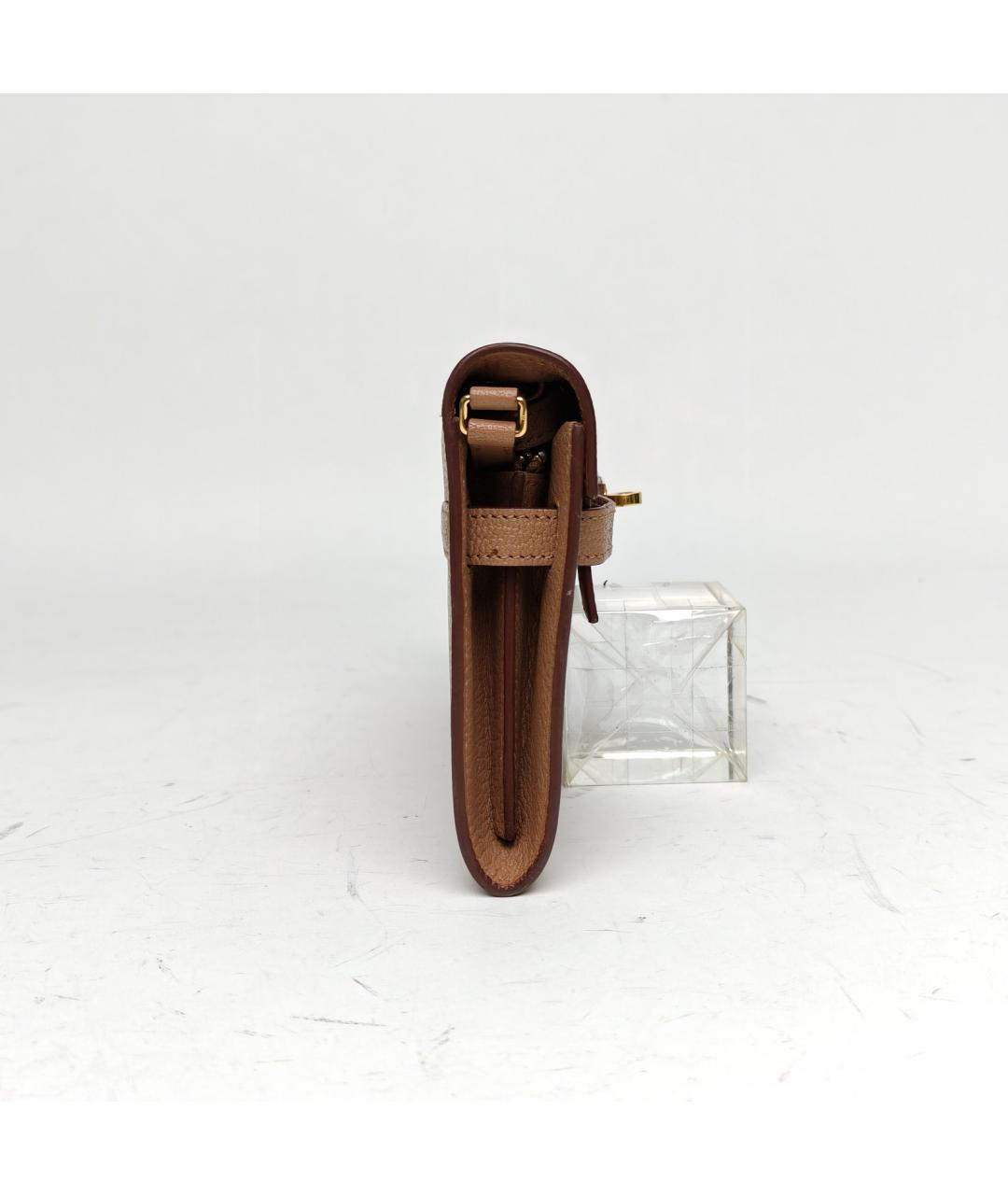 HERMES Коричневая кожаная сумка через плечо, фото 4